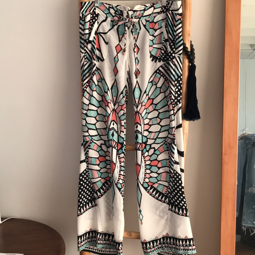Butterfly chiffon pants